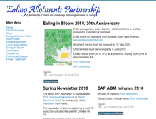 Tablet Screenshot of ealingallotmentspartnership.co.uk